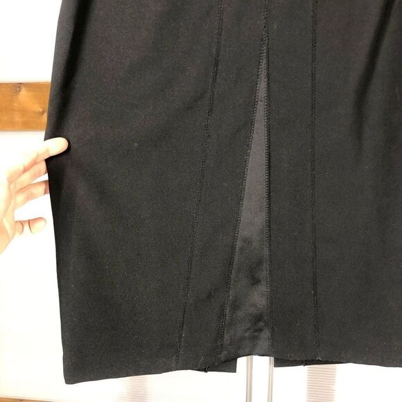TRISTAN &‎ ISEUT Black Pencil Lined Skirt Sz 8 - Picture 3 of 5